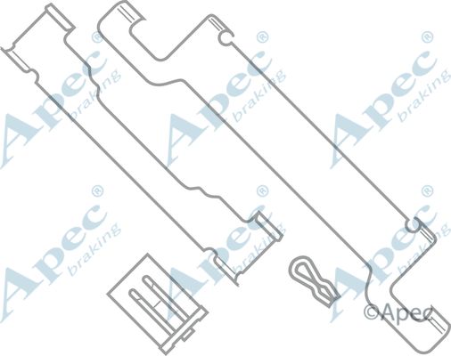 APEC BRAKING Tarvikesarja, jarrupala KIT556